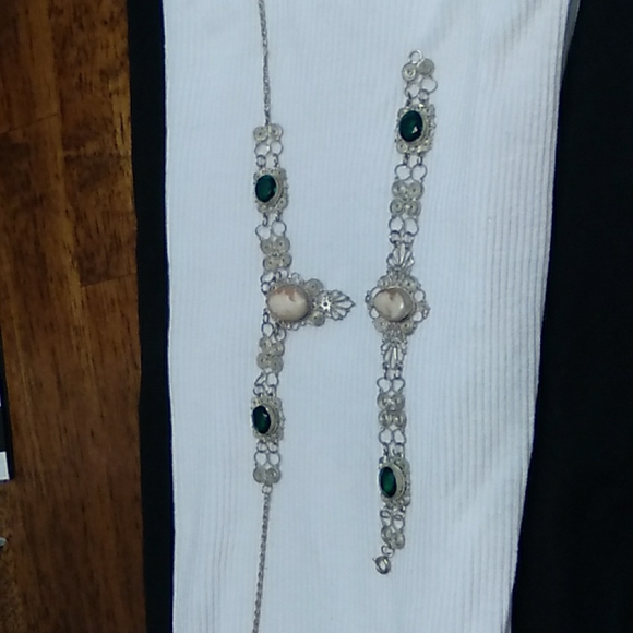 Antique Cameo Necklace and Bracelet - Picture 10 of 11